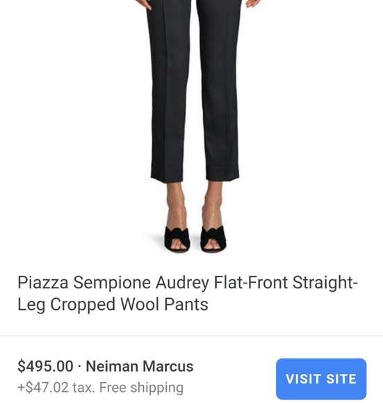 Piazza Sempione Pants - NWT Piazzo Sempone cropped pants